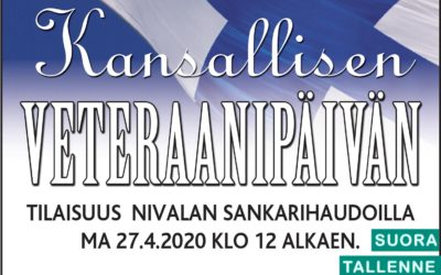 Kansallinen veteraanipäivä 27.4.2020, Nivala