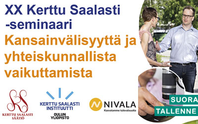 Kerttu Saalasti säätiö seminaari 21.9.2020