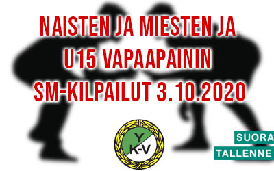 Naisten ja Miesten + U15 vapaapainin SM-kilpailut 3.10.2020