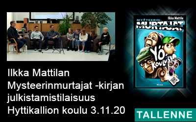 Ilkka Mattilan Mysteerinmurtajat -kirjan julkistamistilaisuus 3.11.2020