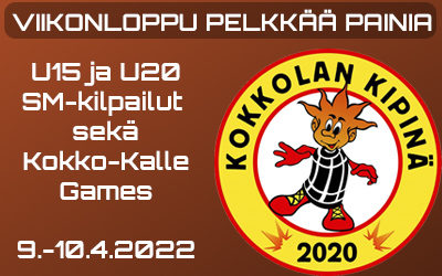 U15 ja U20 SM-kilpailut sekä Kokko-Kalle Games 2022
